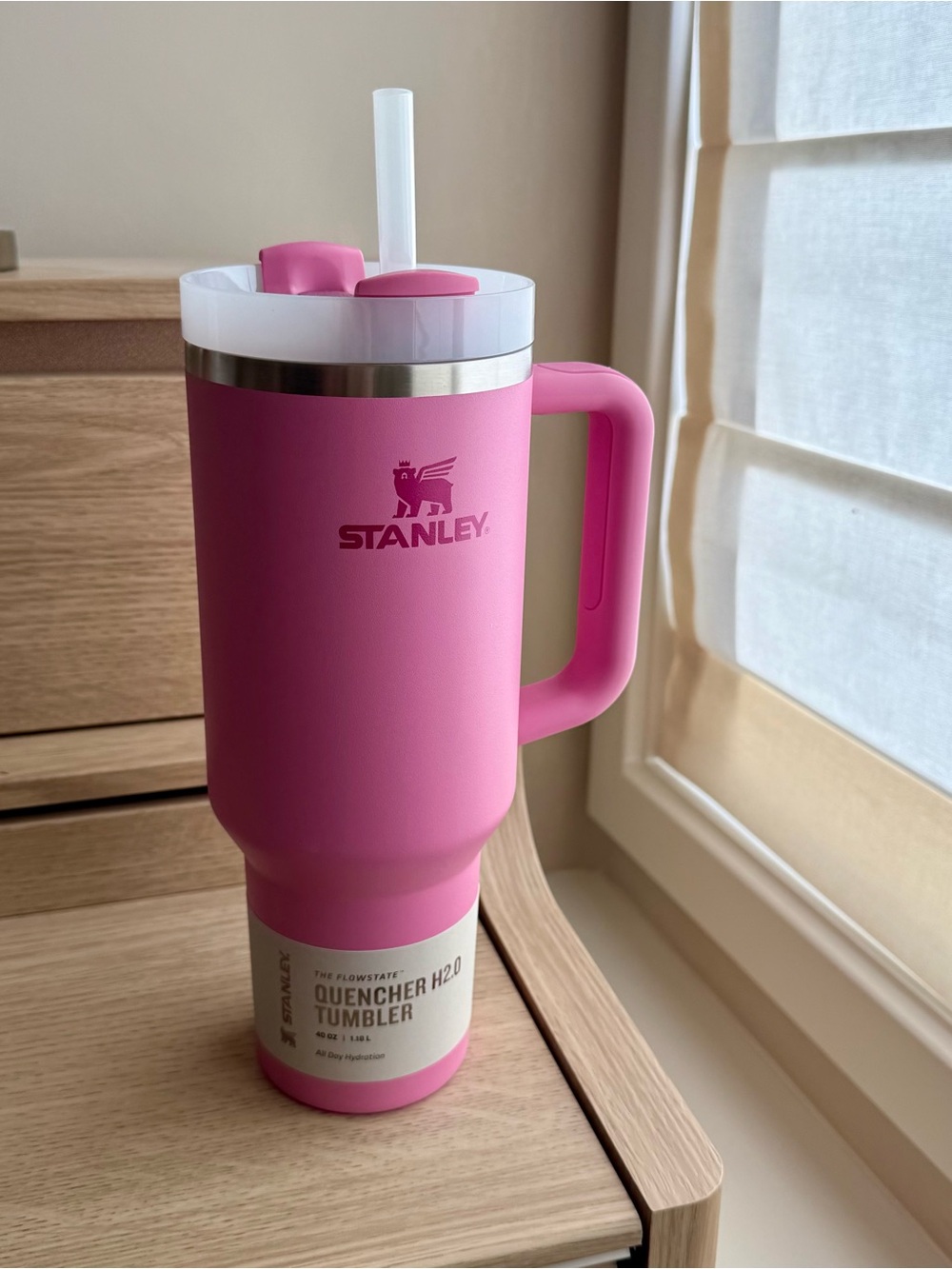 Stanley Pink Quencher H2.0 Tumbler 40 oz.